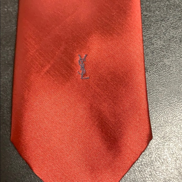 Yves Saint Laurent Other - Vintage Designer Yves Saint Laurent Red Tie